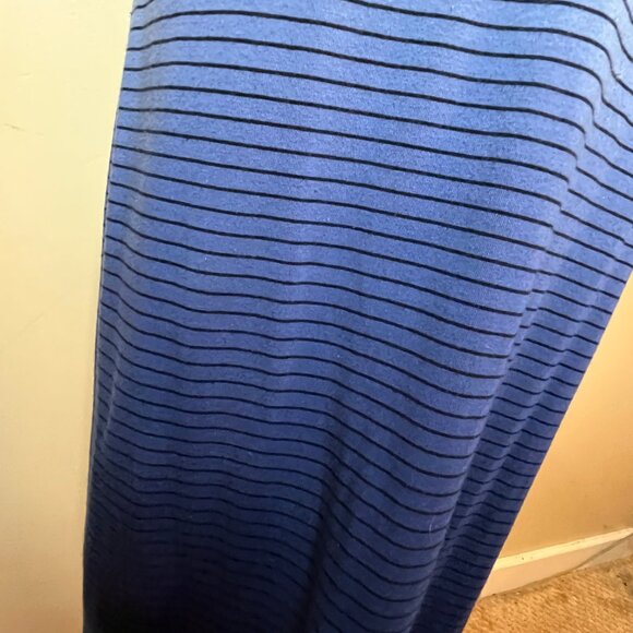 Athleta Sunkissed Midi Dress Blue White Ombre Size S Stretchy Tank Dress Casual - Picture 5 of 13